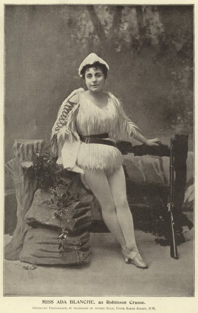 Slečna Ada Blanche jako Robinson Crusoe od English Photographer