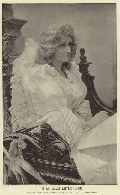 Slečna Alice Lethbridge od English Photographer