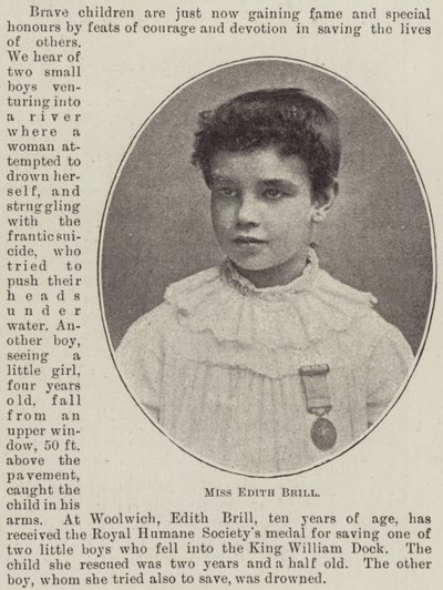 Slečna Edith Brill od English Photographer