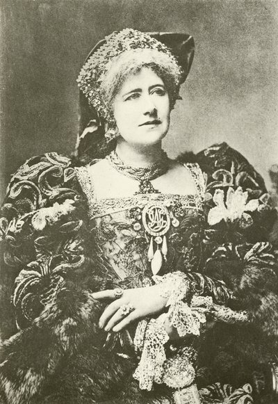 Slečna Ellen Terry jako královna Kateřina (rytina) od English Photographer