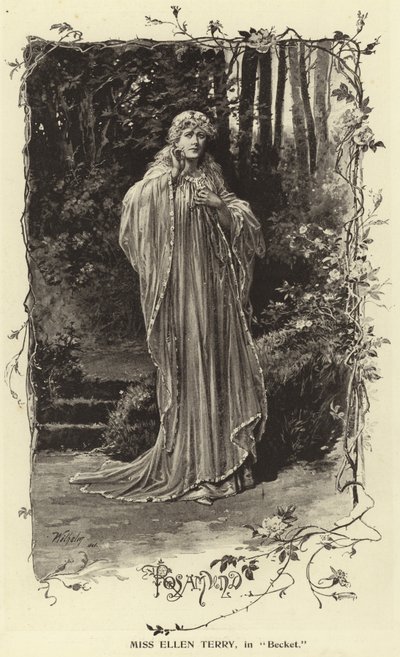 Slečna Ellen Terry, v Becket od English Photographer