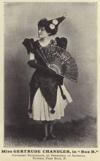 Slečna Gertrude Chandler, v poli B od English Photographer
