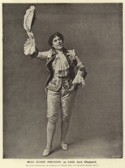 Slečna Jessie Preston jako malý Jack Sheppard od English Photographer