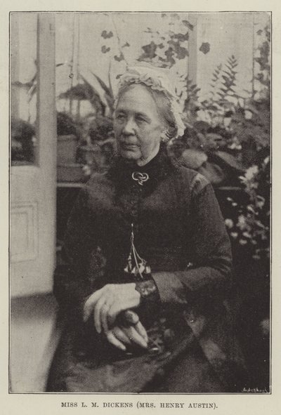 Slečna L M Dickens (paní Henry Austin) od English Photographer