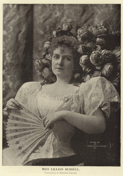 Slečna Lillian Russell od English Photographer