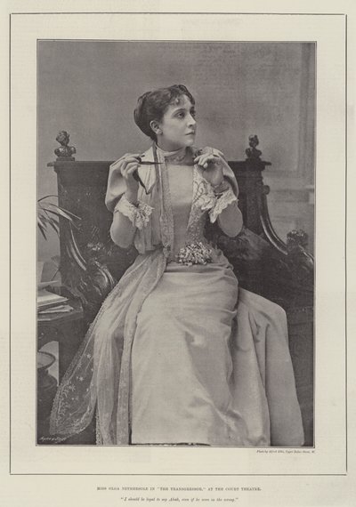 Slečna Olga Nethersole v The Transgressor, ve Dvorním divadle od English Photographer