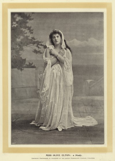 Slečna Olive Eltonová: Studie od English Photographer
