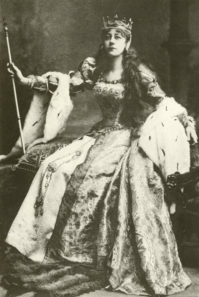 Slečna Violet Vanbrugh jako Anne Boleyn (hlubotisk) od English Photographer