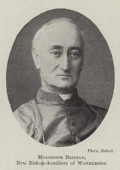 Monsignor Brindle, nový biskup-pomocný z Westminsteru od English Photographer