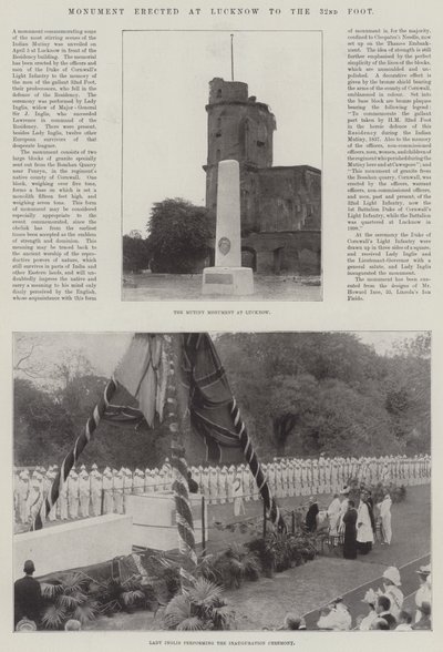 Památník postavený v Lucknow k 32. stopě od English Photographer