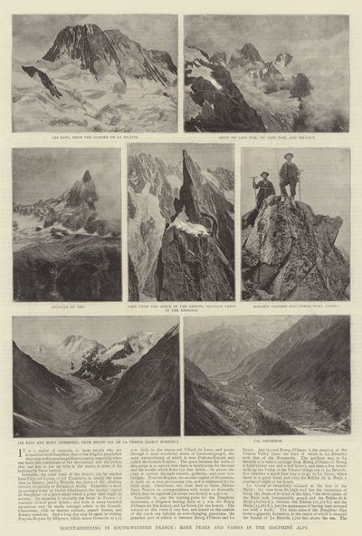 Horolezectví v jihozápadní Francii, některé vrcholy a průsmyky v Dauphinských Alpách od English Photographer