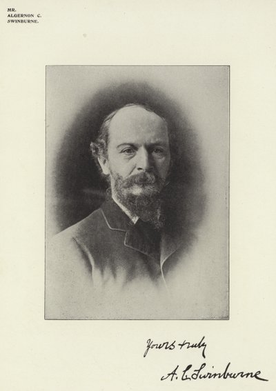 Pan Algernon C Swinburne od English Photographer