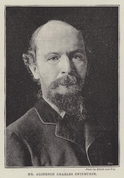 Pan Algernon Charles Swinburne od English Photographer