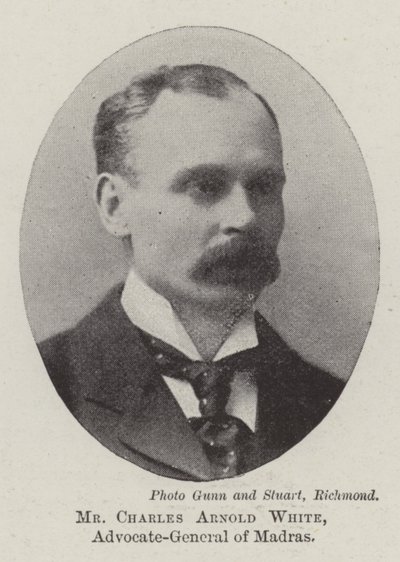 Pan Charles Arnold White, generální advokát Madrasu od English Photographer
