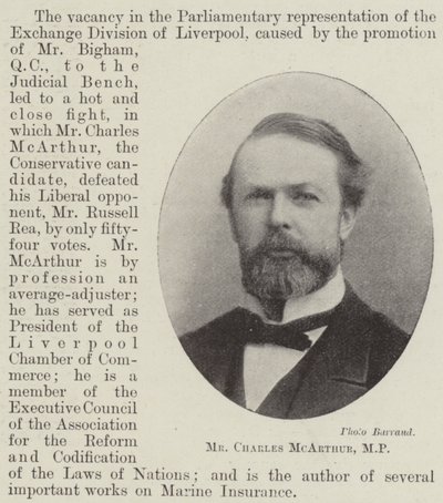 Pan Charles McArthur, poslanec od English Photographer