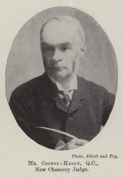 Pan Cozens-Hardy, QC, soudce New Chancery od English Photographer