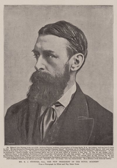 Pan E J Poynter, RA, nový prezident Královské akademie od English Photographer