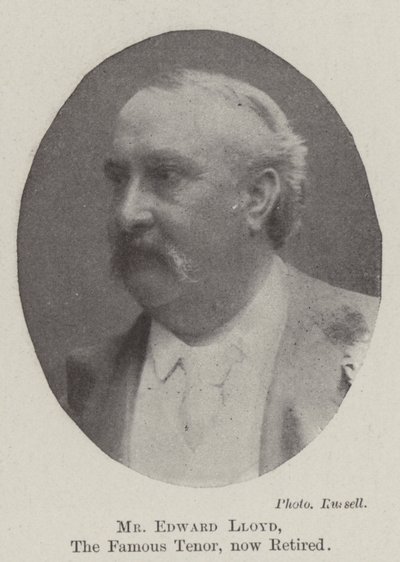Pan Edward Lloyd, slavný tenor, je nyní v důchodu od English Photographer