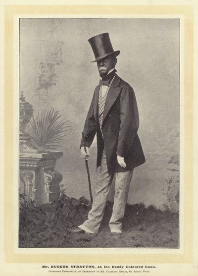 Pan Eugene Stratton jako Dandy Colored Coon od English Photographer
