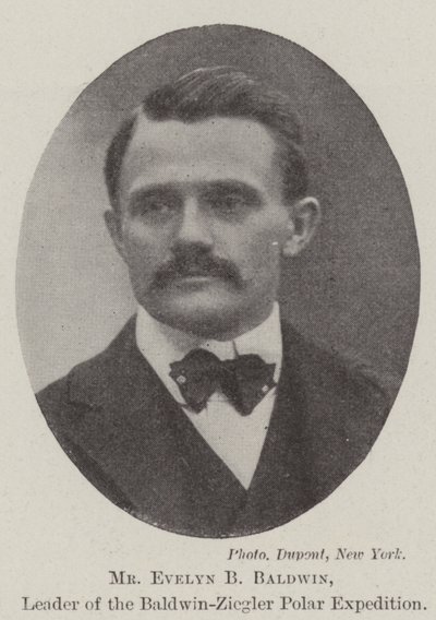 Pan Evelyn B Baldwin, vůdce polární expedice Baldwin-Ziegler od English Photographer