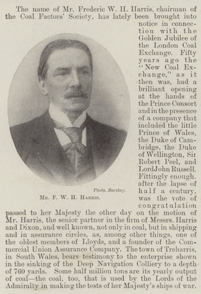 Pan FWH Harris od English Photographer