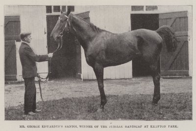 Pan George Edwardess Santoi, vítěz Jubilejního handicapu v Kempton Parku od English Photographer