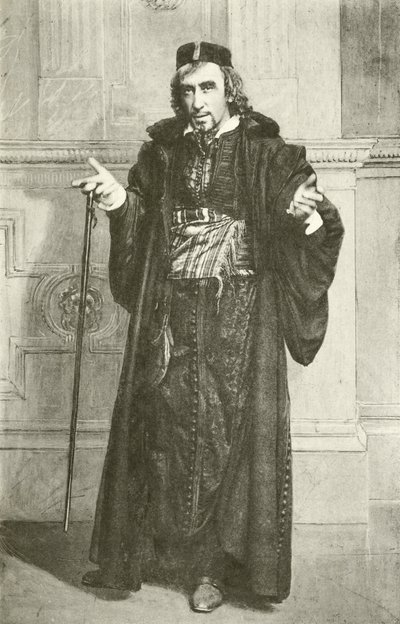 Pan Henry Irving jako Shylock (hlubotisk) od English Photographer