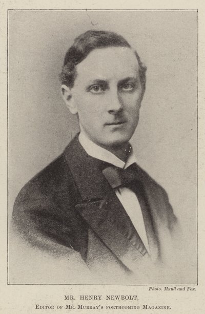 Pan Henry Newbolt, redaktor chystaného časopisu Mr Murrays od English Photographer