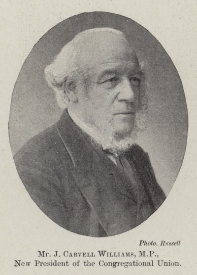 Pan J Carvell Williams, poslanec, nový prezident kongregační unie od English Photographer