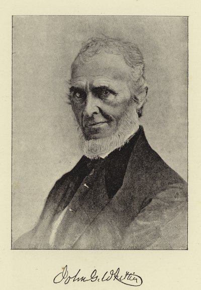 Pan John G Whittier, kvakerský básník Ameriky od English Photographer