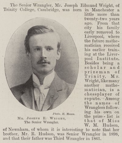 Pan Joseph E Wright, starší Wrangler od English Photographer