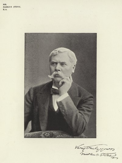 Pan Marcus Stone, RA od English Photographer