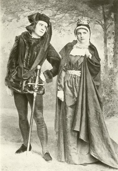 Pan R Mansield a slečna B Cameron jako Richard III a Lady Anne (hlubotisk) od English Photographer