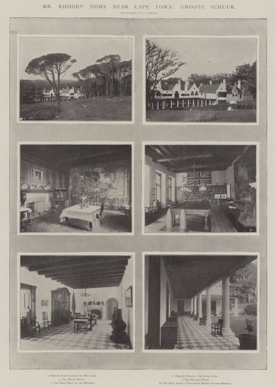 Pan Rhodes Home poblíž Kapského Města, Groote Schuur od English Photographer