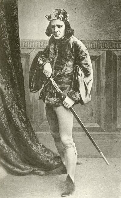 Pan Richard Mansfield jako Richard III (hlubotisk) od English Photographer