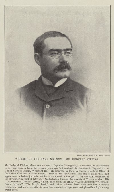 Pan Rudyard Kipling od English Photographer