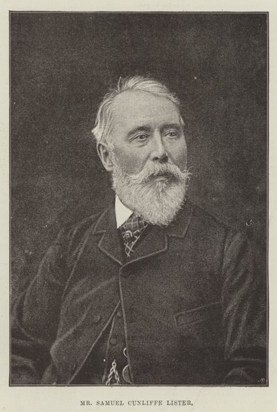 Pan Samuel Cunliffe Lister od English Photographer