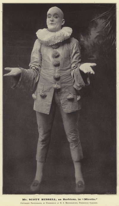 Pan Scott Russell jako Berbicao v Mirette od English Photographer