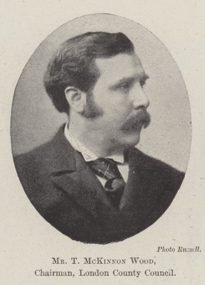 Pan T McKinnon Wood, předseda rady hrabství London od English Photographer