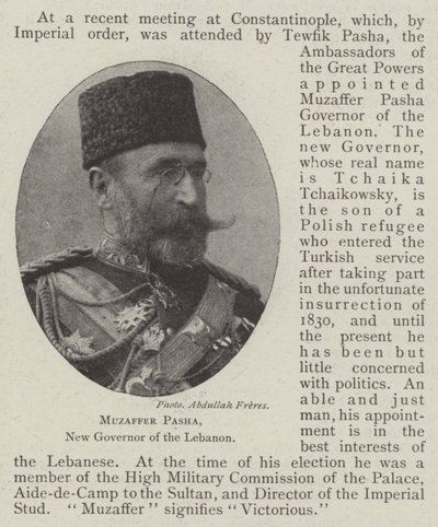 Muzaffer Pasha, nový guvernér Libanonu od English Photographer