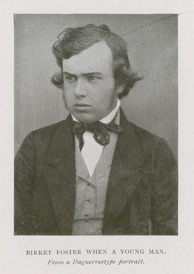Myles Birket Foster, anglický umělec, jako mladý muž (černobílá fotografie) od English Photographer