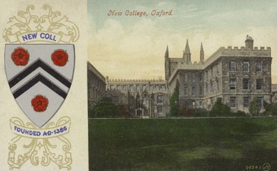 New College, Oxford (barevná fotografie) od English Photographer