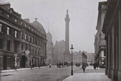 Newcastle, Grey Street (černobílá fotografie) od English Photographer