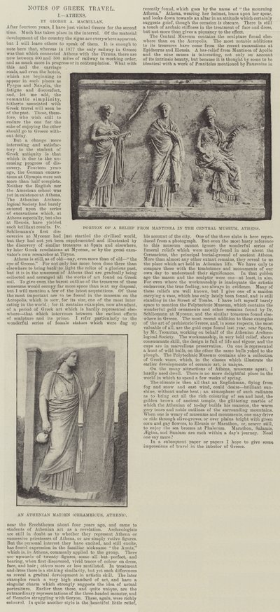 Zápisky řeckého cestování, Atény od English Photographer