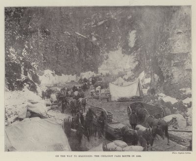 Na cestě na Klondike, Chilkoot Pass Route v roce 1898 od English Photographer