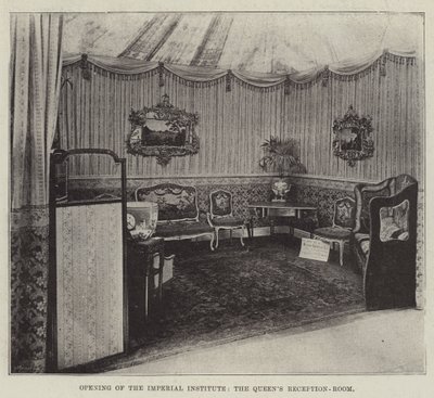 Otevření Imperial Institute, Queens Reception-Room od English Photographer