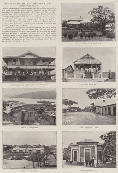 Otevření železnice Matadi-Stanley-Pool, Svobodný stát Kongo od English Photographer