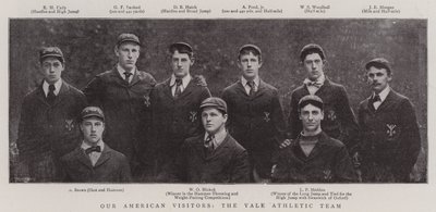 Naši američtí návštěvníci, atletický tým Yale od English Photographer