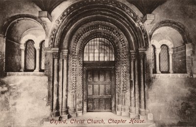 Oxford, Christ Church, Chapter House (č/b foto) od English Photographer