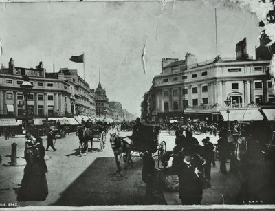 Oxford Circus, Westminster LB: Pohled na východ, 1895 od English Photographer